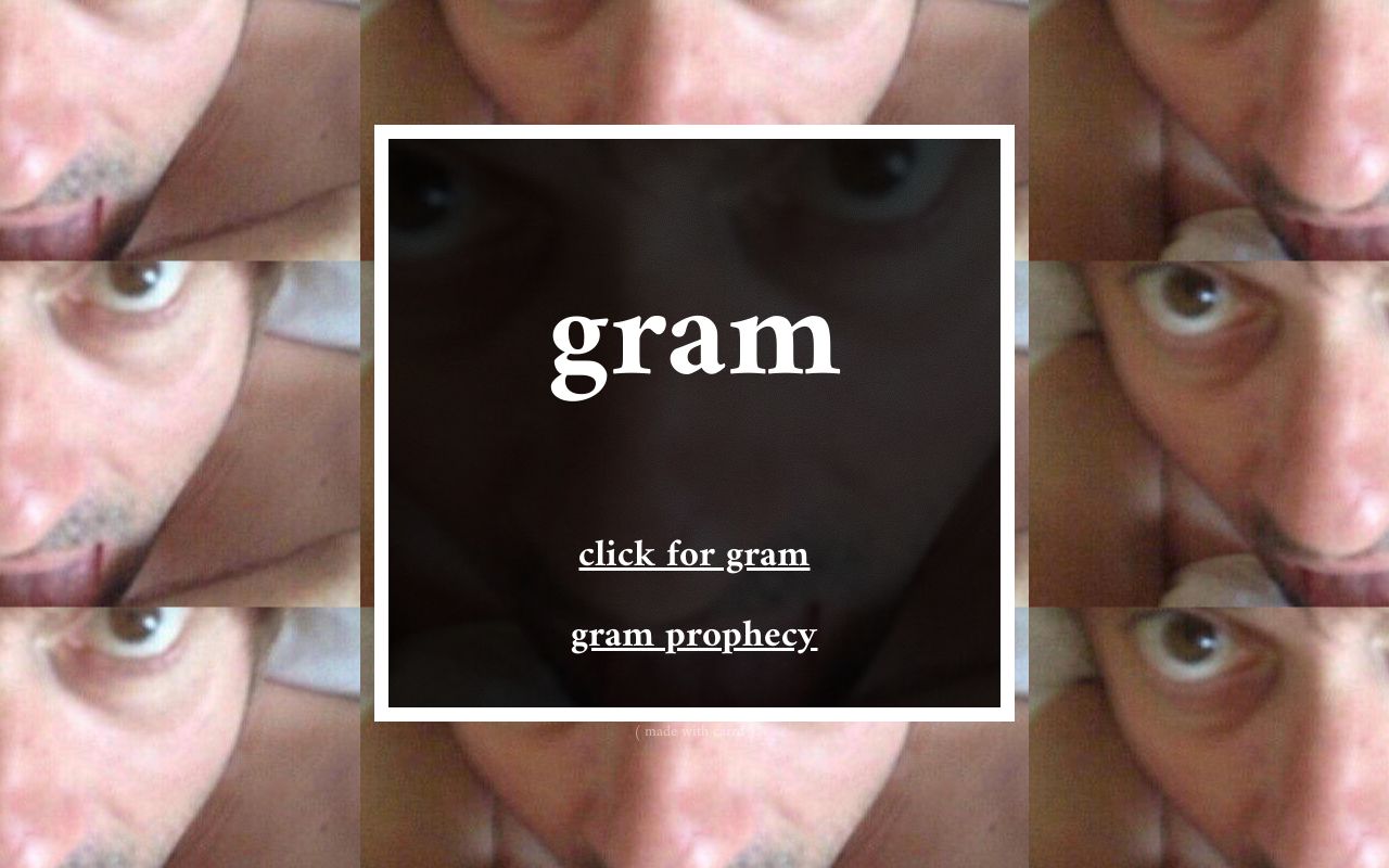 Carrd profile picture for @gram